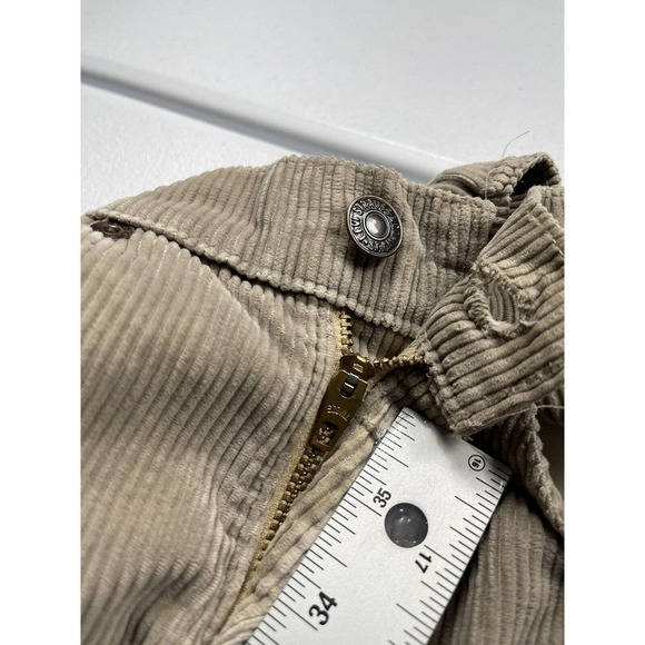 Vintage Levis 709 Corduroy Pants Women’s 24 Brown Scovill Cords White Tab 80s - Picture 3 of 10